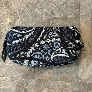 Vera Bradley Expanded Zipper Pouch in Paisley Noir Pattern